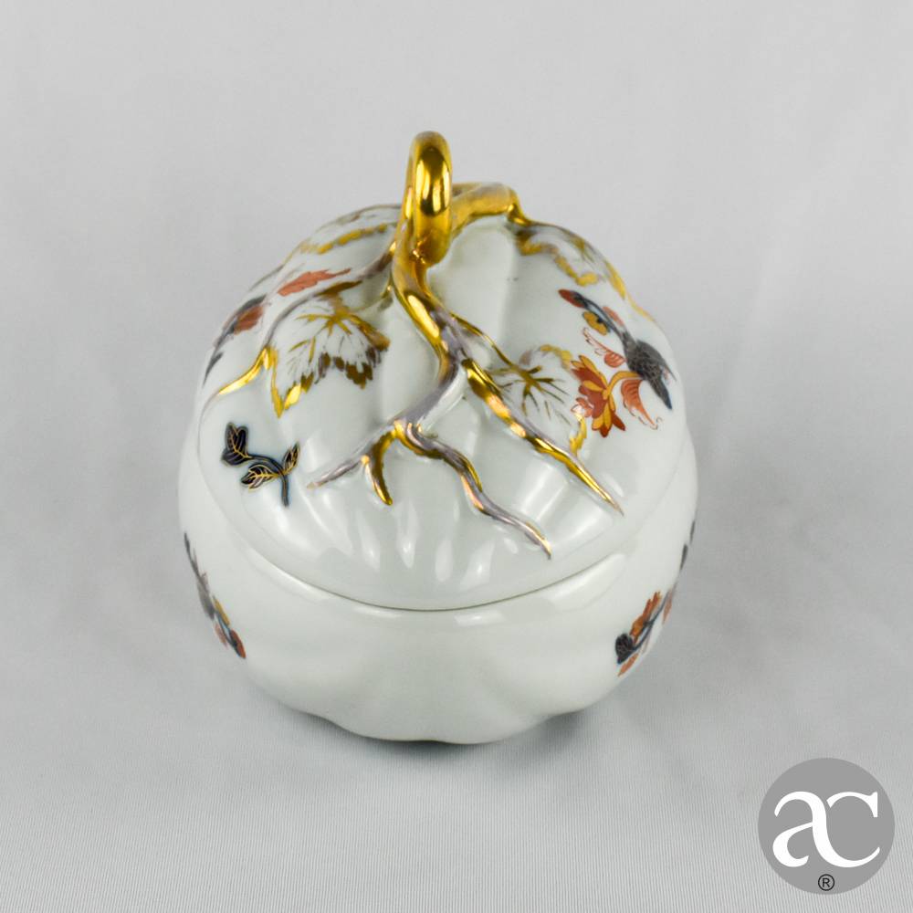 Thingle thingle. | Caixa em forma de melão, Porcelana Vista Alegre, decoração Imari