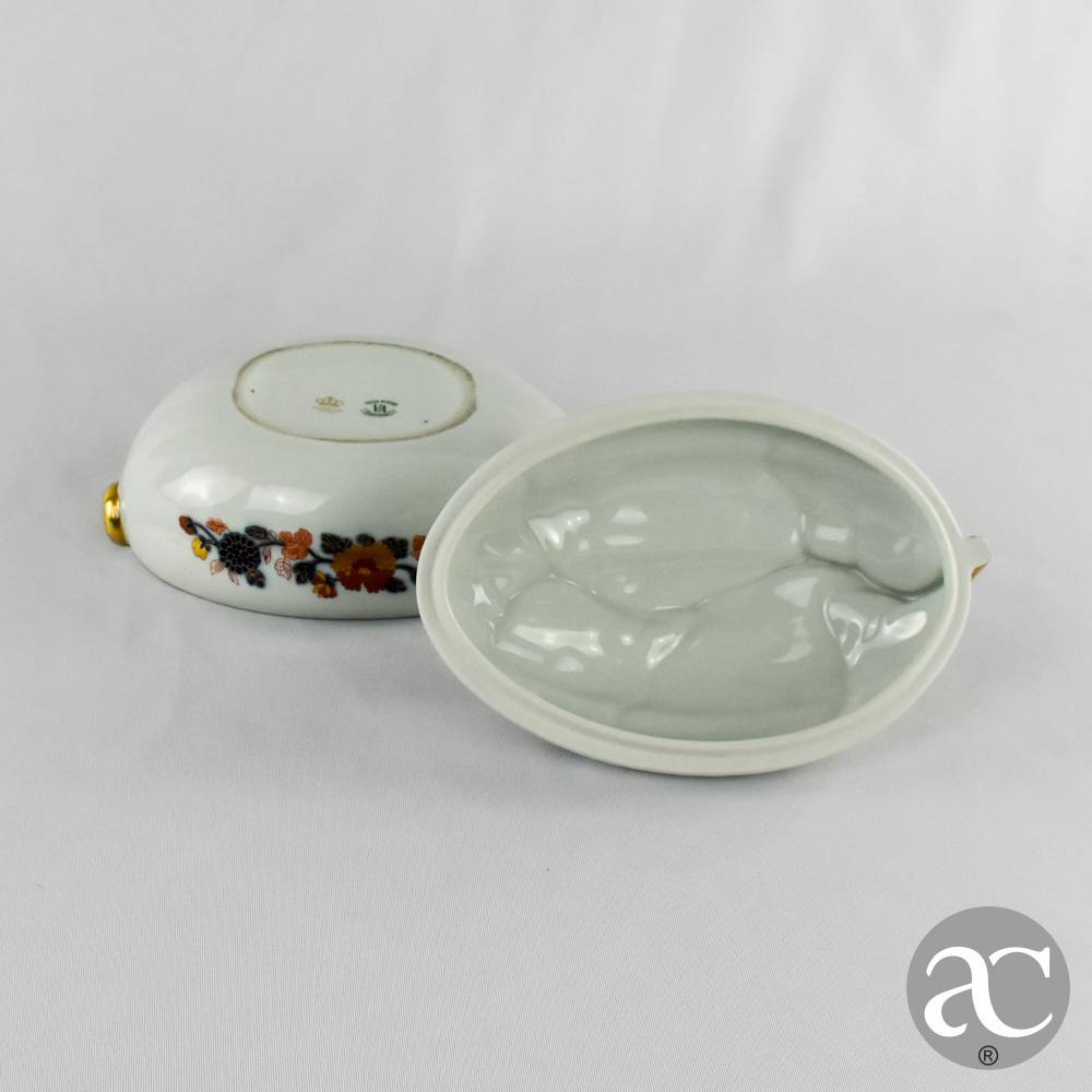 Thingle thingle. | Caixa em forma de melão, Porcelana Vista Alegre, decoração Imari