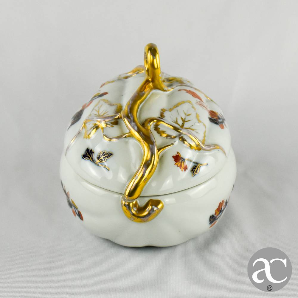 Thingle thingle. | Caixa em forma de melão, Porcelana Vista Alegre, decoração Imari